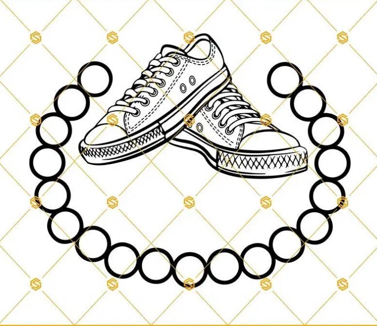 Chucks and Pearls SVG DXF eps png Clipart Cricut Cut File Etsy