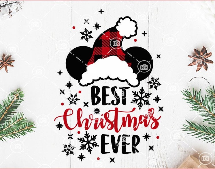Download Best Christmas Ever Svg Mickey Mouse Head Svg Christmas Svg Etsy