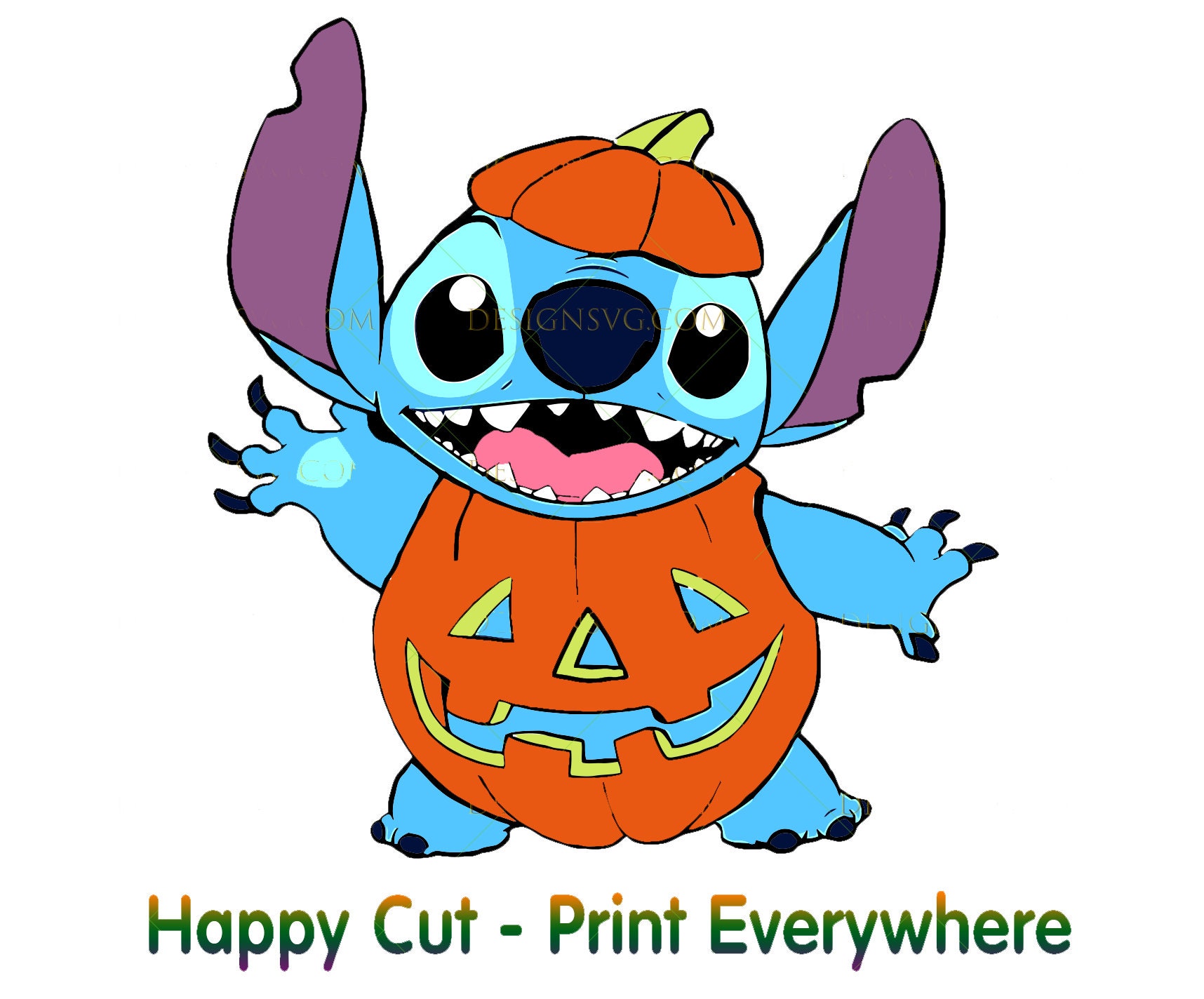 Halloween Stitch Stitch Gift Stitch And Lilo Svg Stitch | Etsy