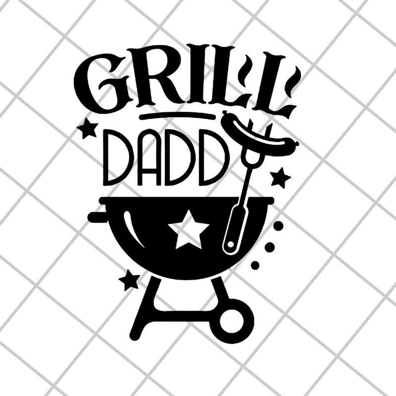 Grill daddy svg Fathers day svg png dxf eps digital file Etsy