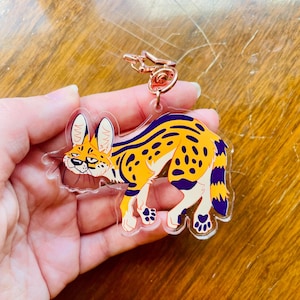 3 inch random animal charms serval
