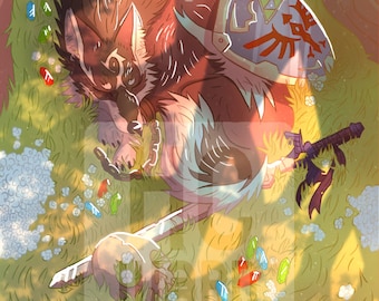 11 X 17 inch. Twilight Princess print