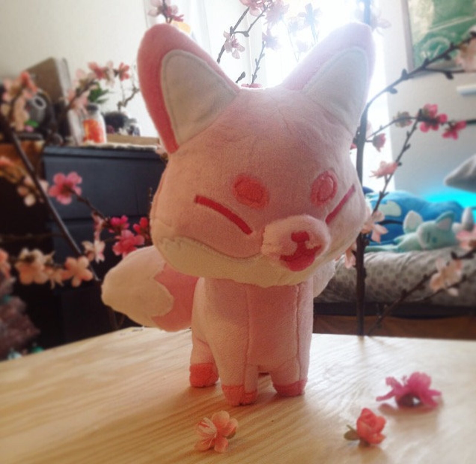 Cuddle Kitsune plush foxes Etsy