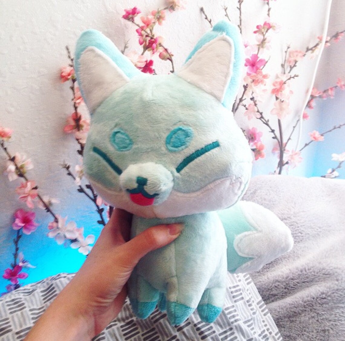 Cuddle Kitsune plush foxes Etsy