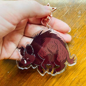 3 inch random animal charms boar