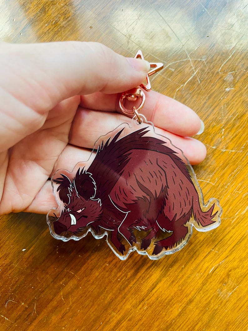 3 inch random animal charms boar