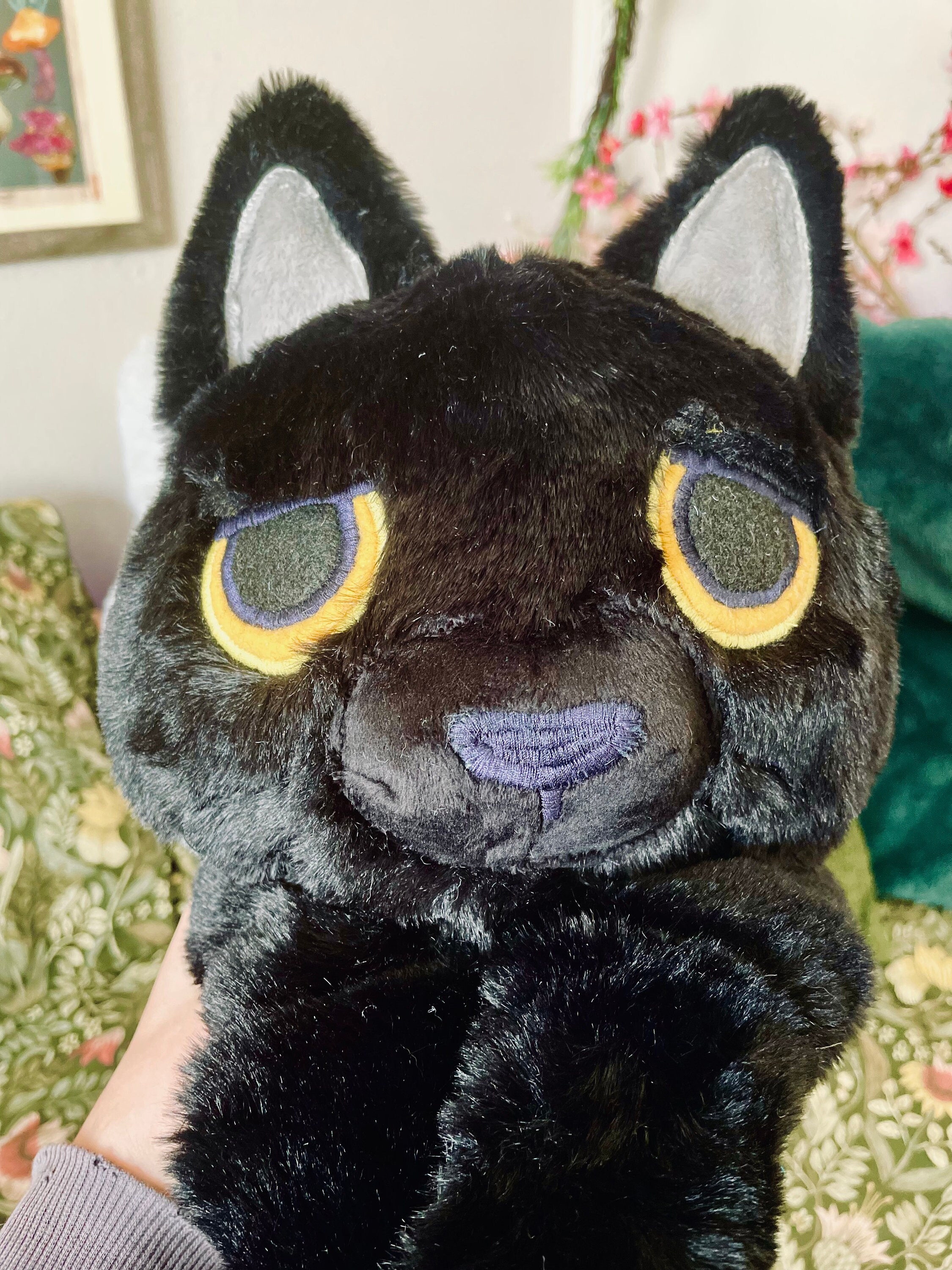 Wesker the Cat Squeaky Weighted Plush - Etsy