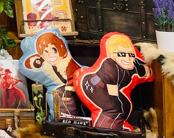 Leon and Wesker pillows