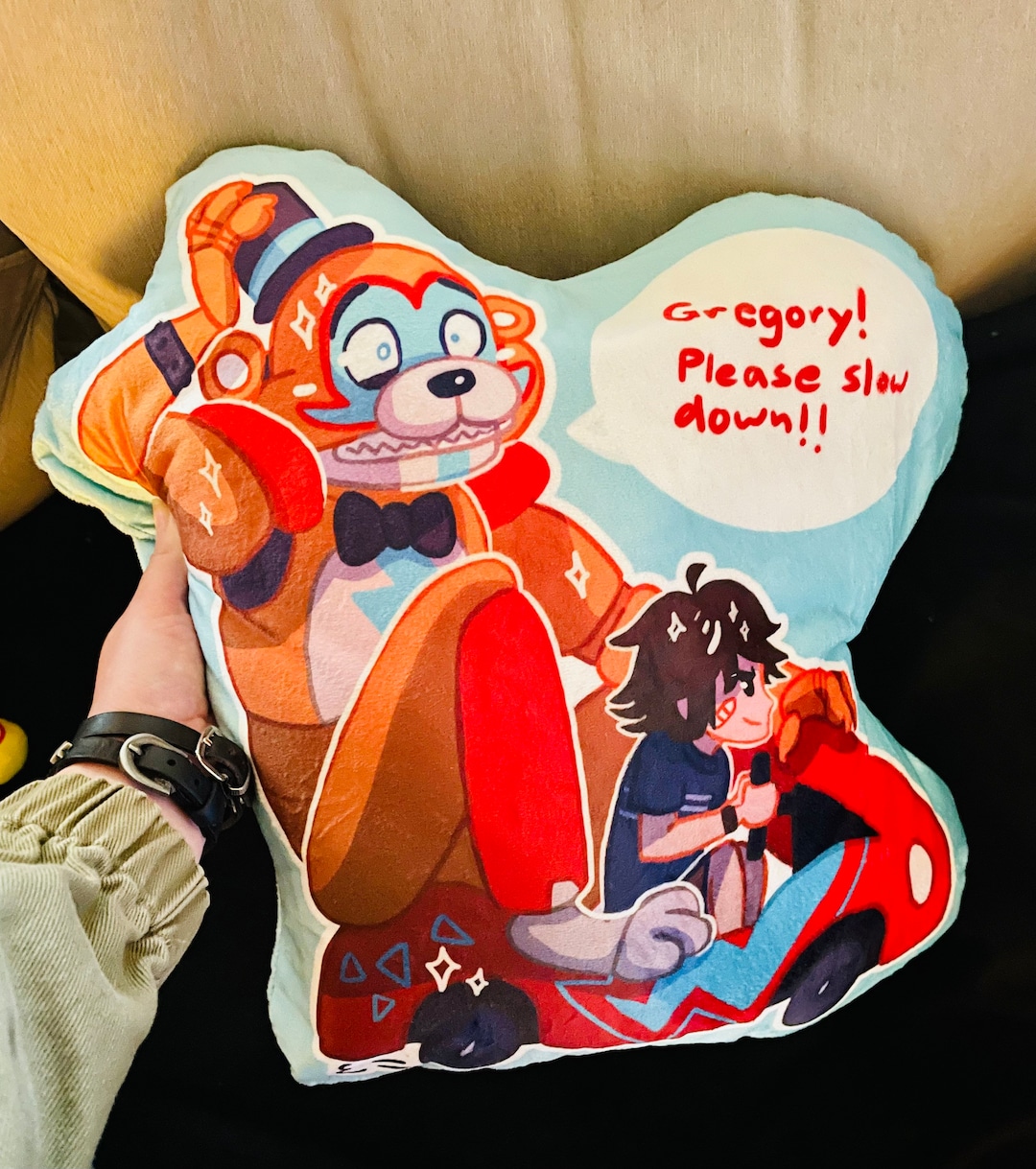 Freddy and Gregory Pillow - Etsy
