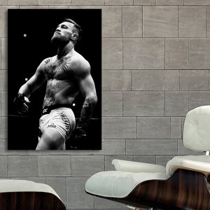 MMA Sports Athlete Cage Fighter Jujutsu Muay Thai Jeet Kune Do Boxing Poster and Canvas