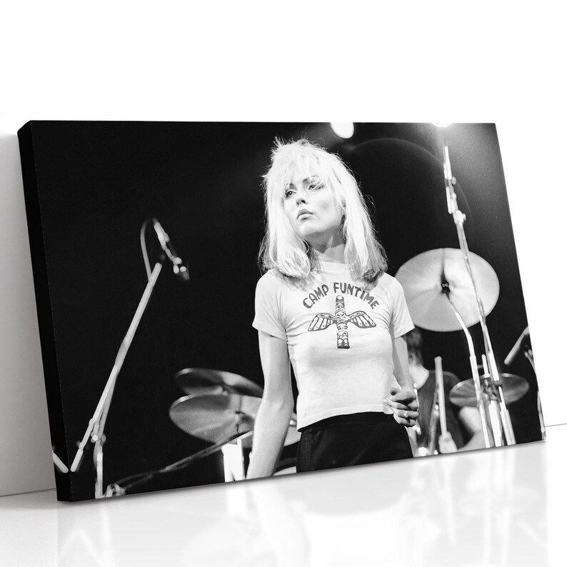 Póster artístico de Debbie Harry, música pop, rock y disco de los años 70, 80 y 90 Stretched Canvas
