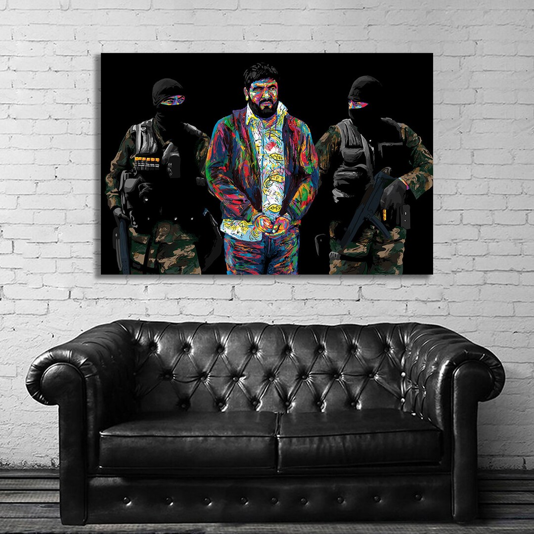 El Mochomo Alfredo Beltrán Leyva Narco Gangster Mob Mafia Art Poster