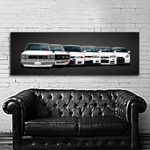 Car Automobile Art Nissan Skyline GTR Poster and Canvas 801Nis