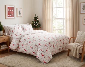 Christmas Gnome Duvet Sham Set Printed