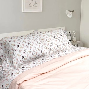 Cherry Bloom Cotton Printed Sheet Set