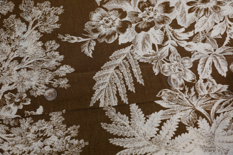 Floral Printed Belgium Linen Supreme Soft Organic Cotton Manor Printed