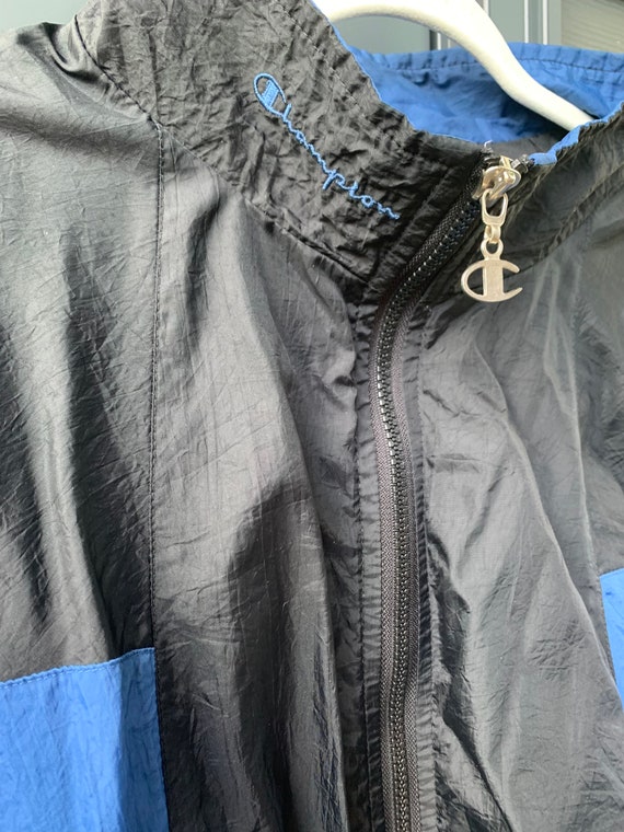 Champion windbreaker best sale mens silver