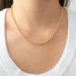 Chunky Chain Necklace / Thick Gold Necklace
