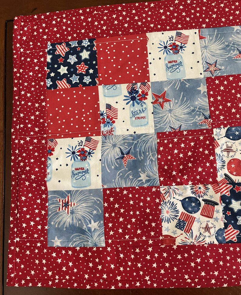 4th of july table linens