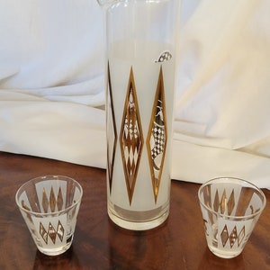 Vintage Cocktail Set Jester Harlequin Signed Helen Conroy MCM Barware FANTASTIC image 9