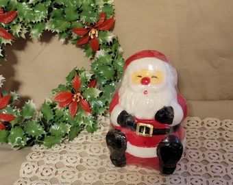 bougie vintage du Père Noël 7 » x 5 » INUTILISÉE