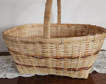 panier de Pâques de ferme de rassemblement en osier vintage SWEET