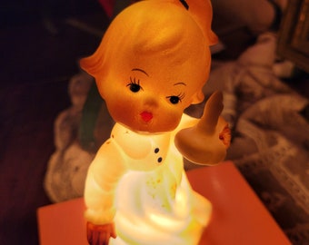 Vintage Angel Tabletop Night Light My Little Angel in Original Box PERFECT