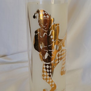 Vintage Cocktail Set Jester Harlequin Signed Helen Conroy MCM Barware FANTASTIC image 4