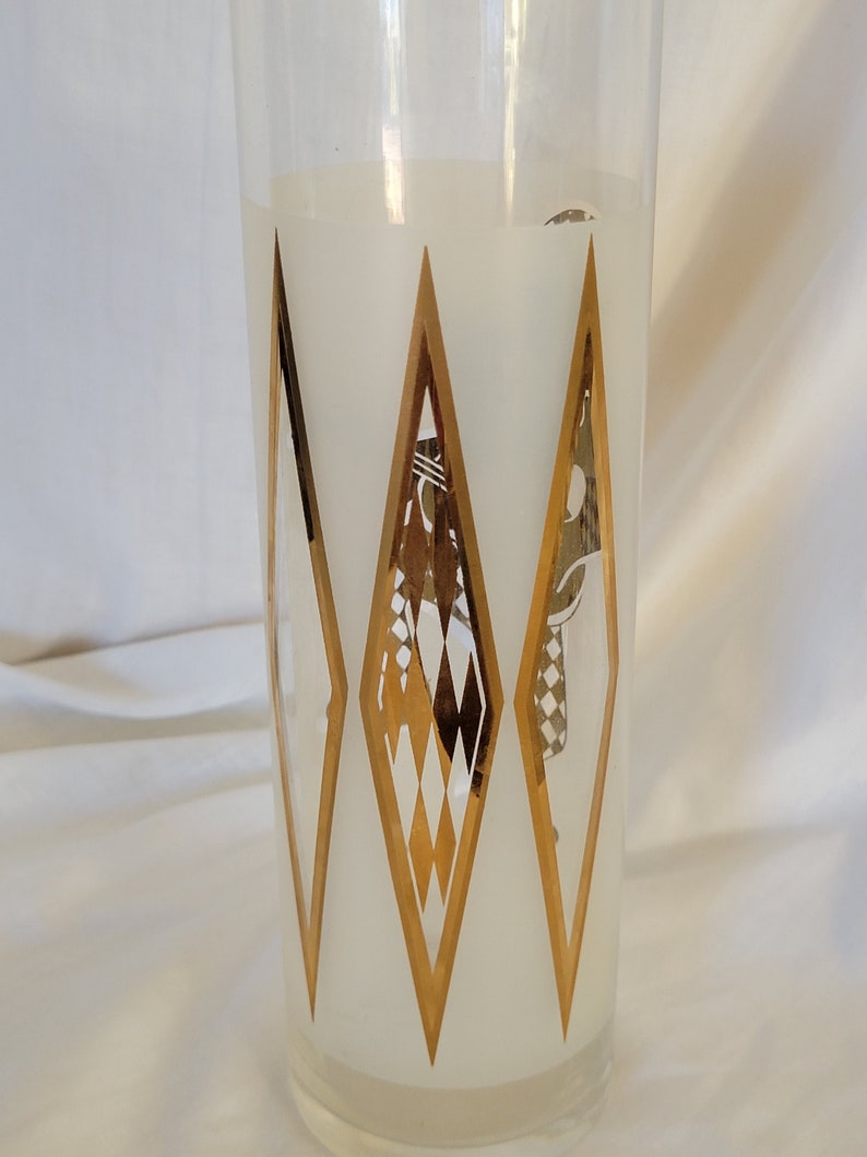 Vintage Cocktail Set Jester Harlequin Signed Helen Conroy MCM Barware FANTASTIC image 5