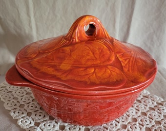 Vintage California Original Pottery 899 USA Covered Serving Bowl