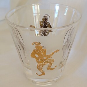 Vintage Cocktail Set Jester Harlequin Signed Helen Conroy MCM Barware FANTASTIC image 6