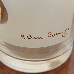 Vintage Cocktail Set Jester Harlequin Signed Helen Conroy MCM Barware FANTASTIC image 3