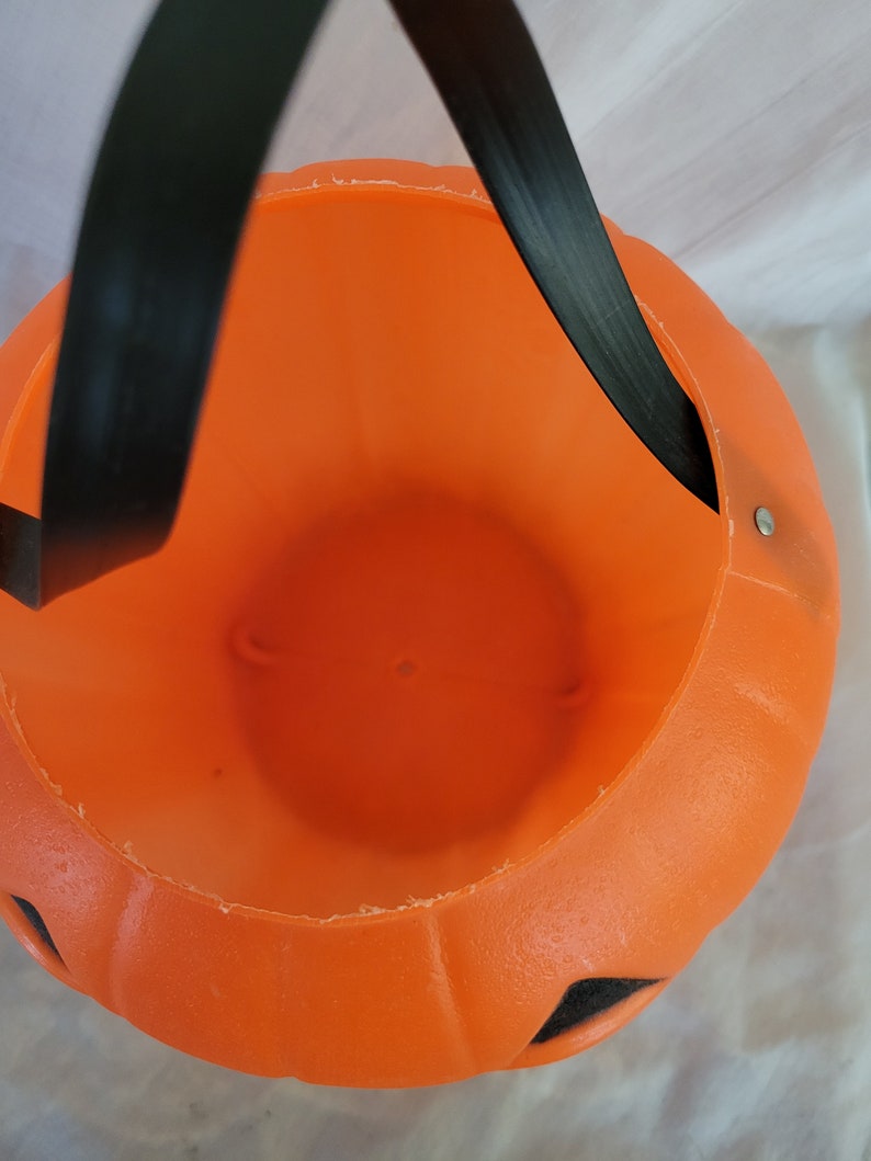 Vintage Halloween Jack O Lantern Pumpkin Orange Blow Mold Pail Empire ...