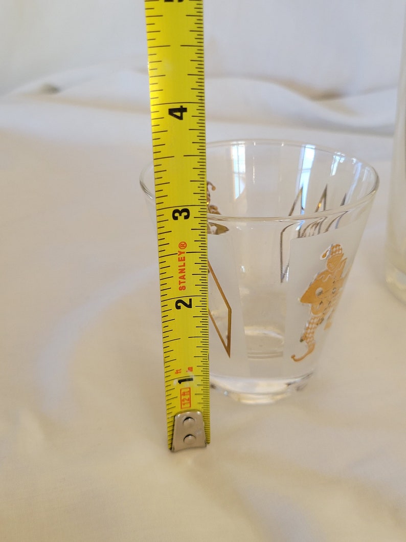 Vintage Cocktail Set Jester Harlequin Signed Helen Conroy MCM Barware FANTASTIC image 8