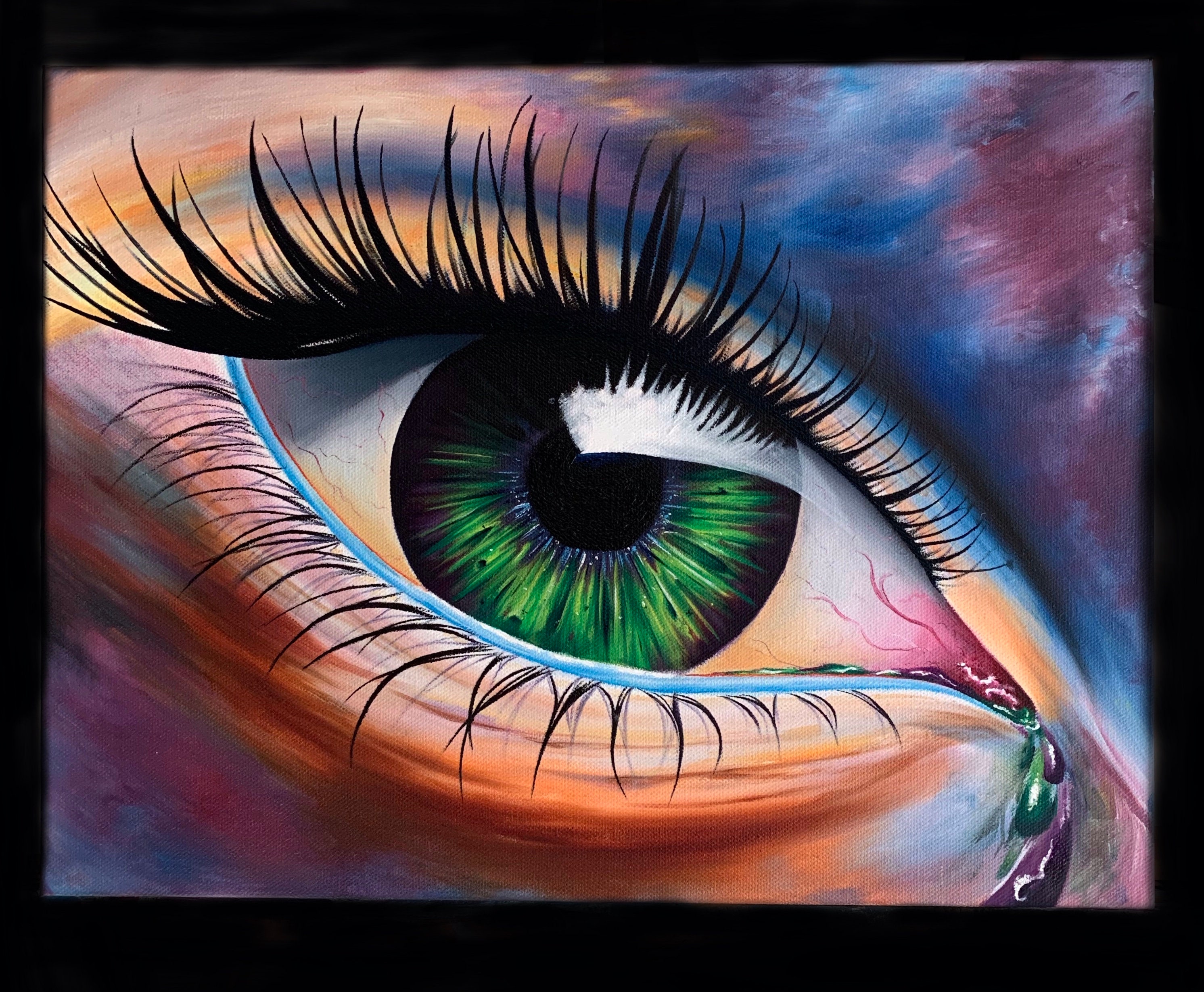 Eye Painting Print Etsy