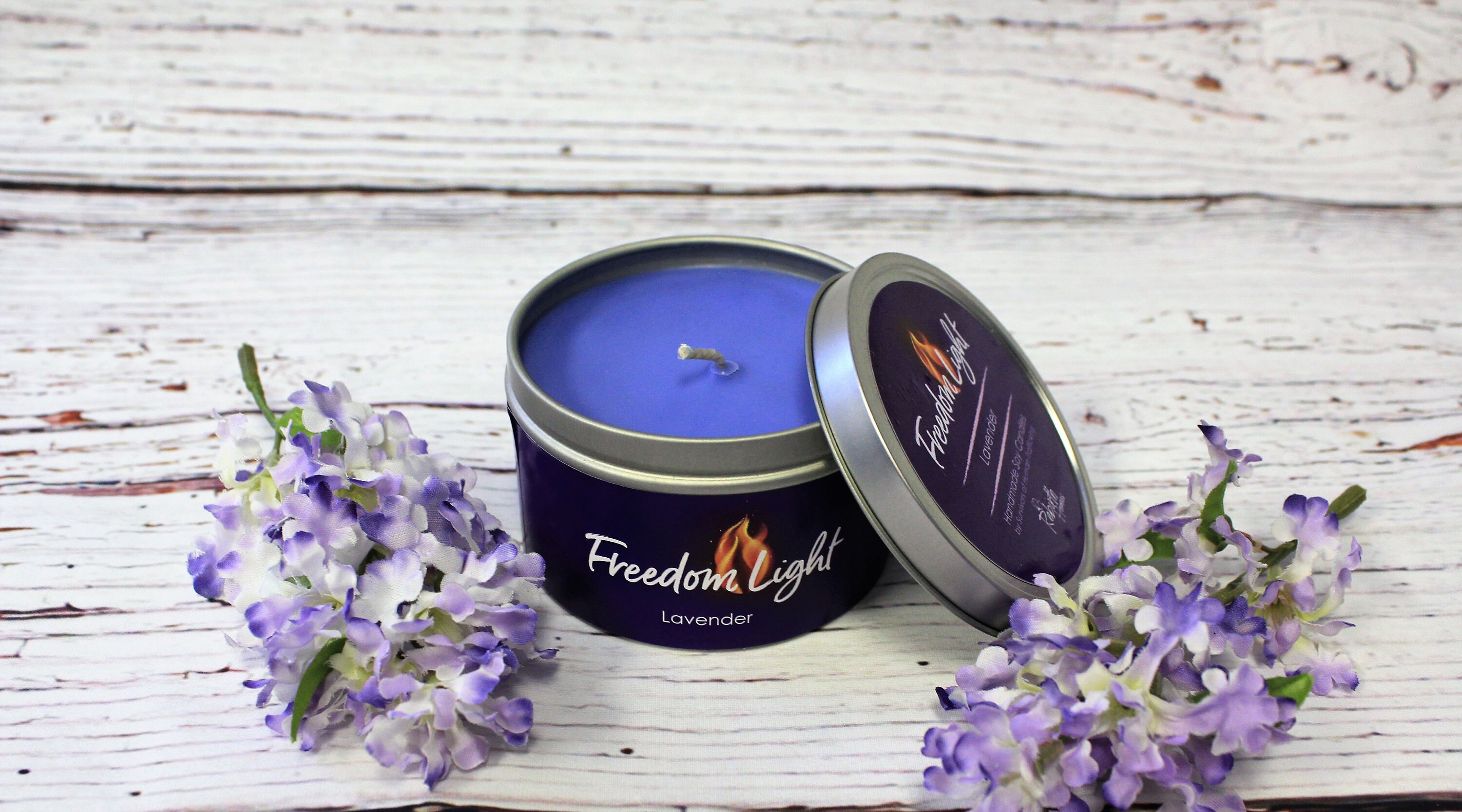Freedom Light Lavender Scented Candle Etsy