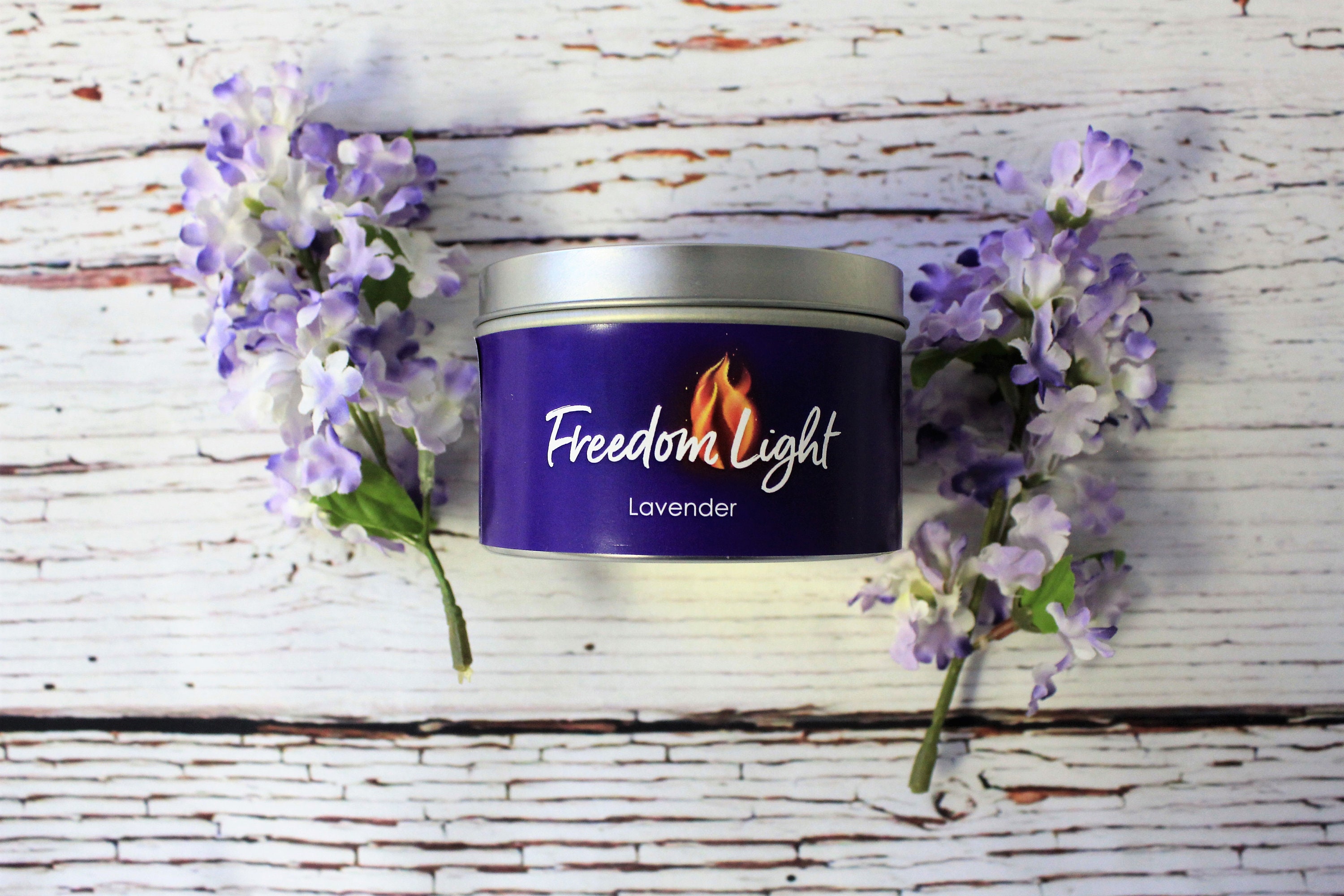 Freedom Light Lavender Scented Candle Etsy