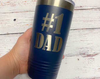 No. 1 Dad | 20oz. Stainless Steel Polar Camel Tumbler | Father's Day | Fun Gift