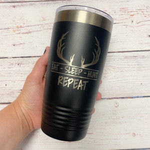 Eat - Sleep - Hunt - Repeat | 20oz. Stainless Steel Polar Camel Tumbler | Hunting