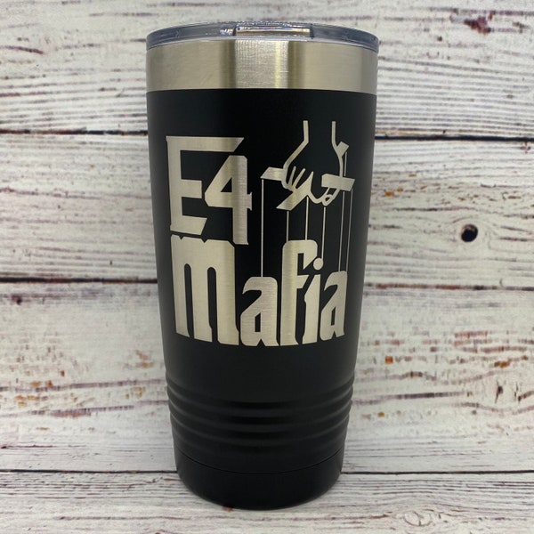 E4 Mafia | 20oz. Stainless Steel Polar Camel Tumbler | Military