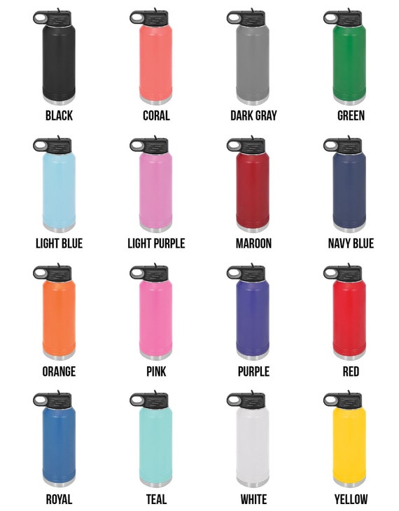 Personalized Navy Blue Vacuum Insulated Bottle