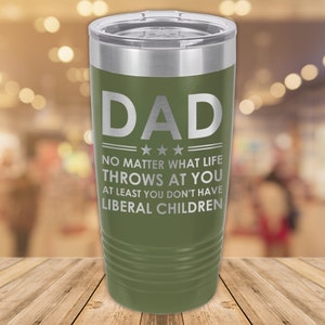 Funny Dad Stainless Steel Tumbler: Engraved 20oz Travel Mug