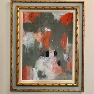 Original abstract painting on paper
