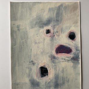 Original abstract painting on paper