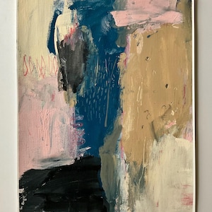 Original abstract painting on paper
