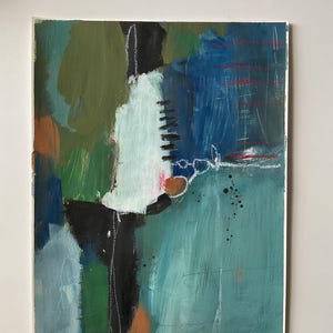 Original abstract painting on paper