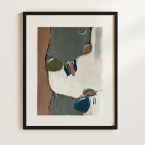 Original abstract painting on paper