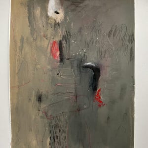 Original abstract painting on paper