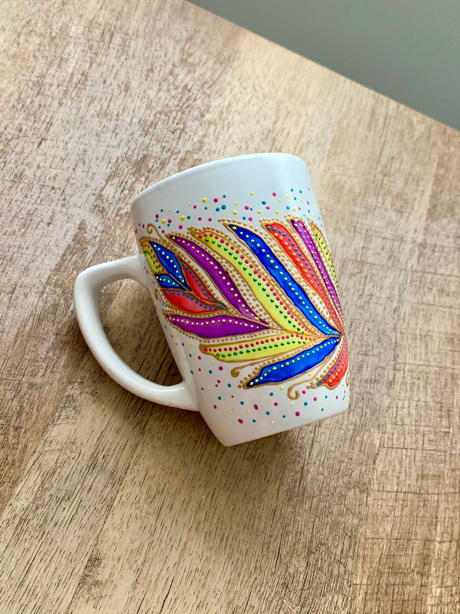 Boho mug original artwork gift mugs boho art style Etsy