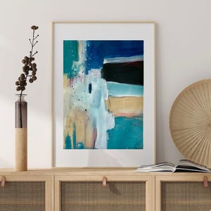 Original abstract painting on paper